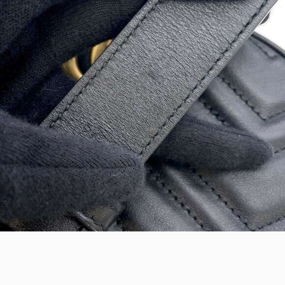 Gucci Black Quilted Leather Belt Bag - Copy - Picture 8 of 8